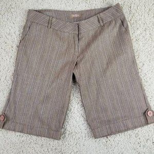 TWENTY ONE 11" short stripe silver brown blue L